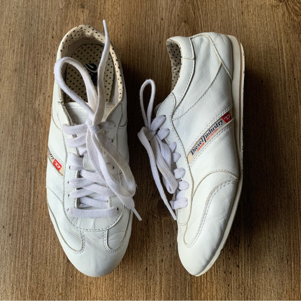 Vintage Y2K Diesel Sneakers White 7.5